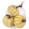 4" White Artificial Fall Harvest Pumpkins, 3ct.